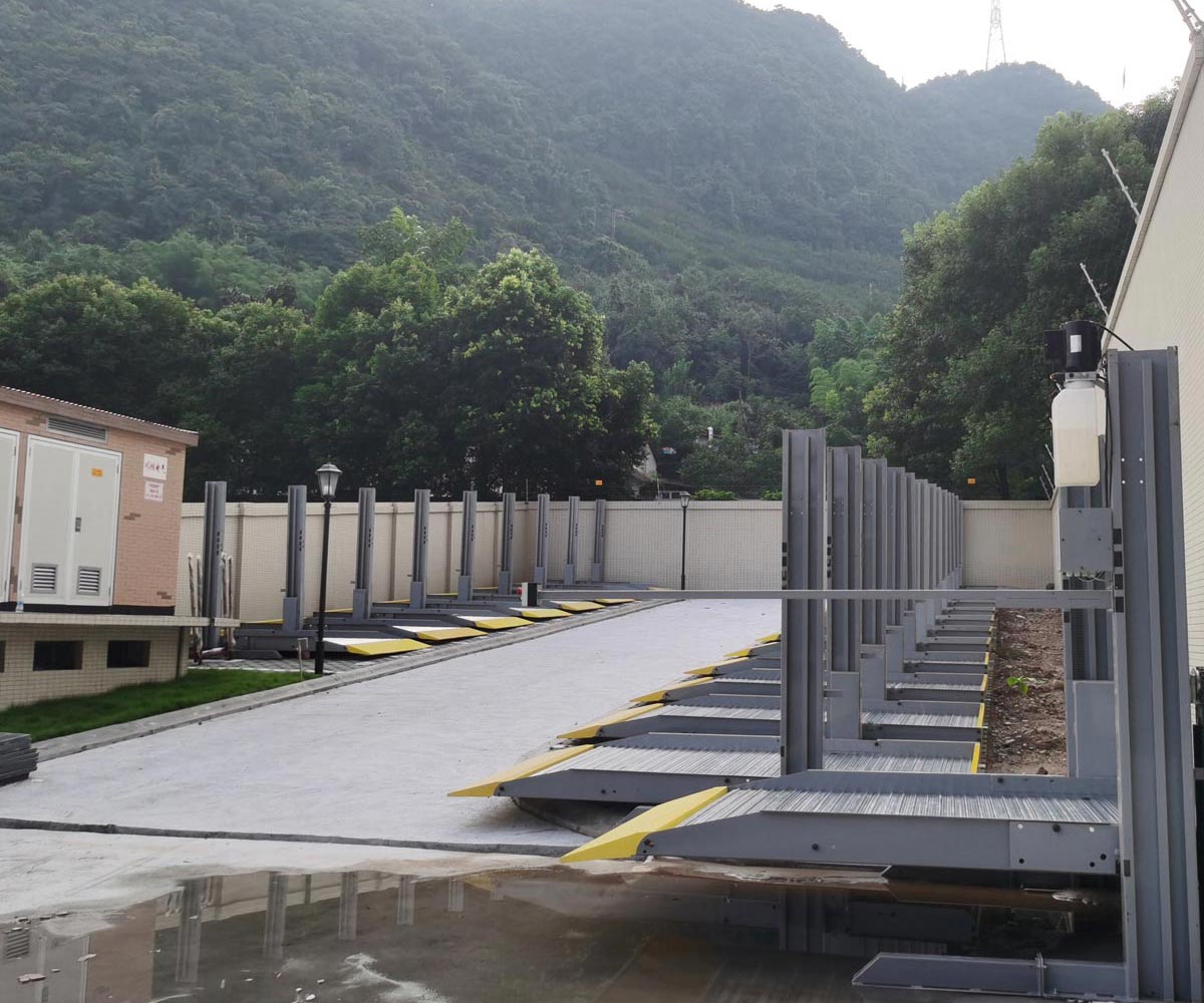 黔江雙層升降橫移機(jī)械停車改造