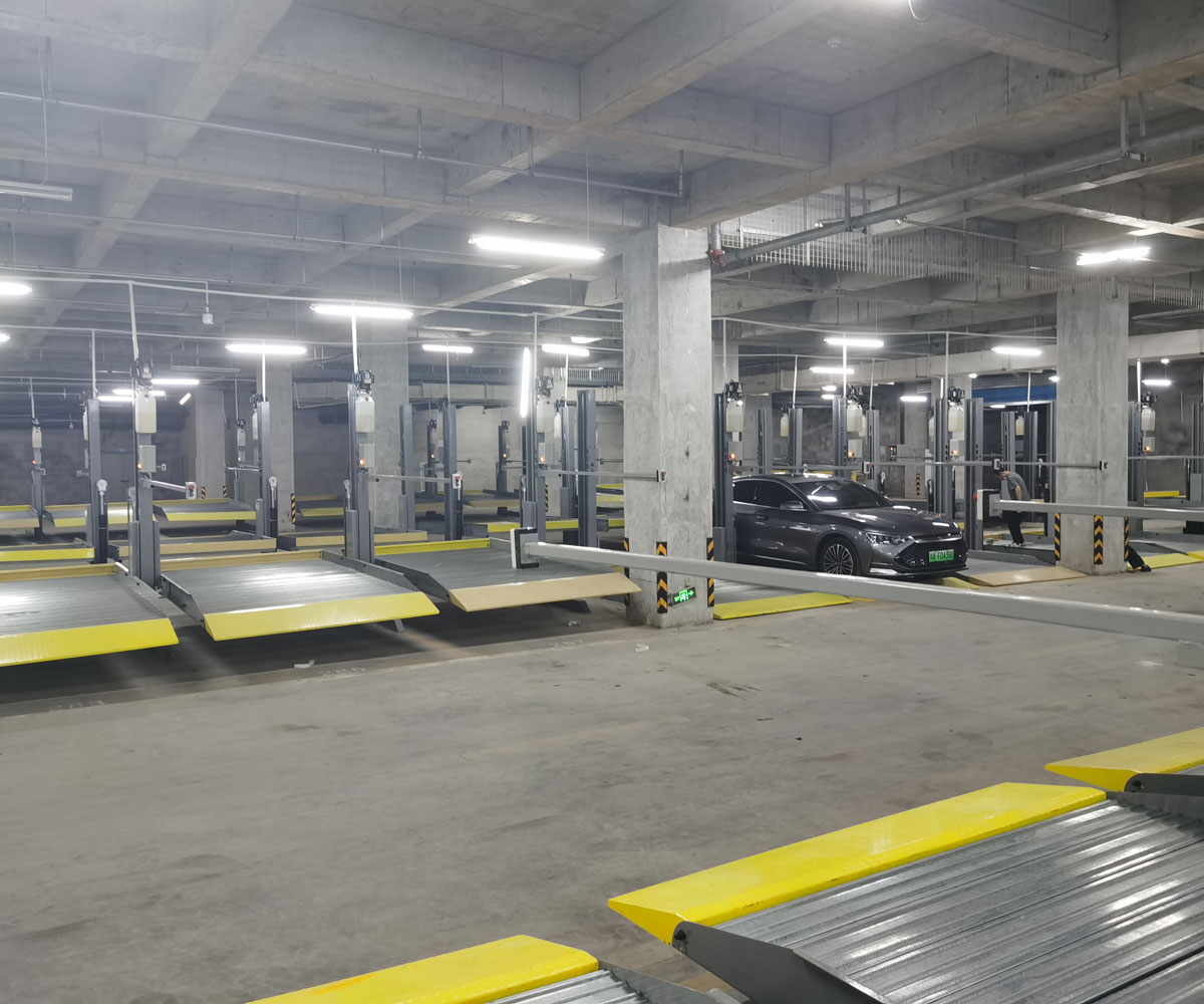 南溪二層升降機械停車位拆除