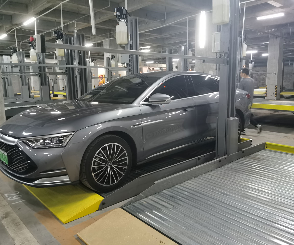 自貢小區(qū)雙層機械式立體停車設備