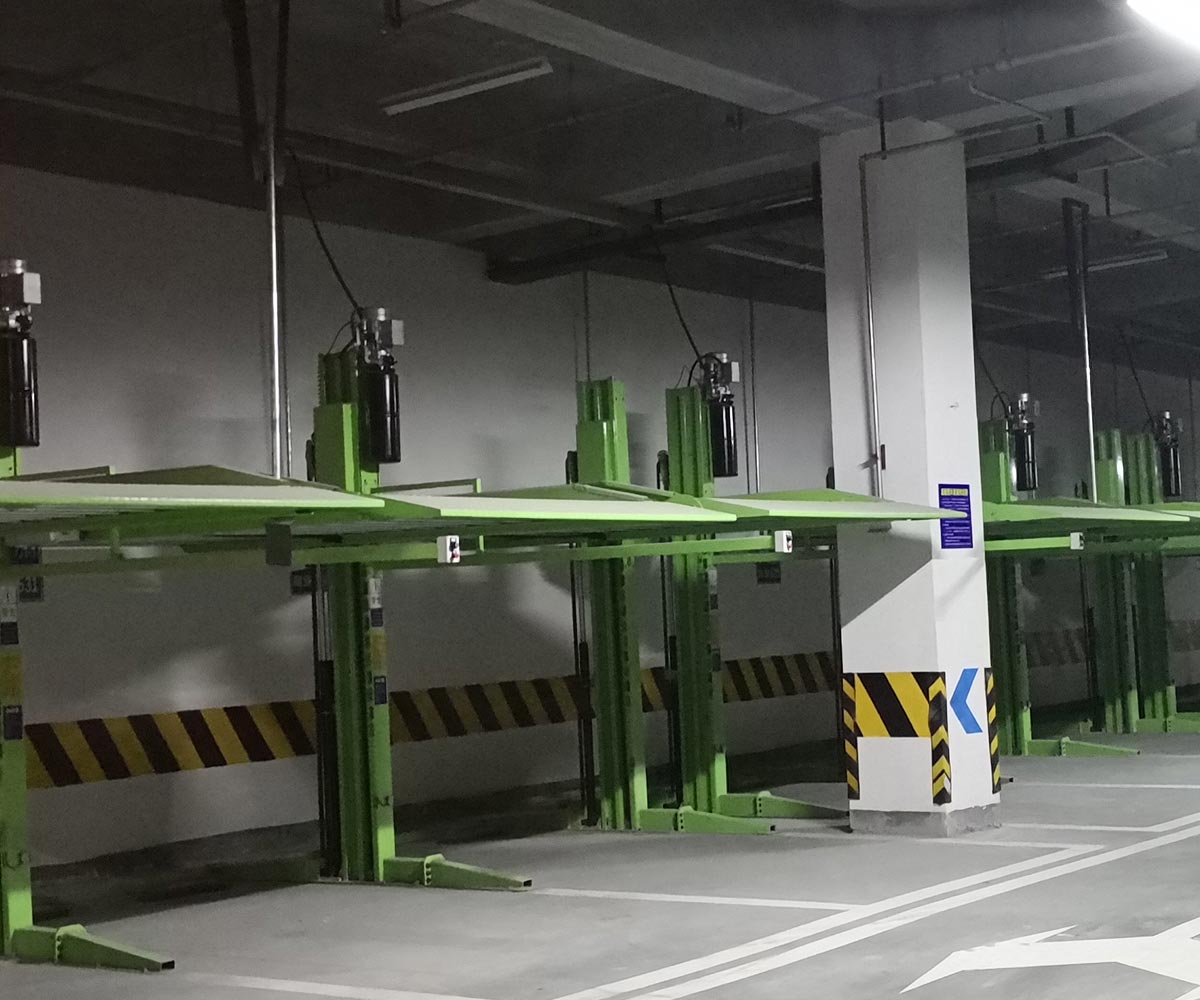 長壽地下室二層簡易式機(jī)械停車